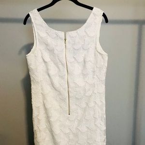 Lily Pulitzer White Lace Ship Print Shift Dress